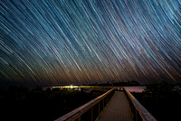 Star Trails Over Gulf