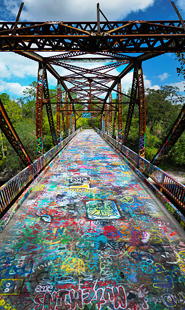 Suwannee Springs Graffiti Bridge