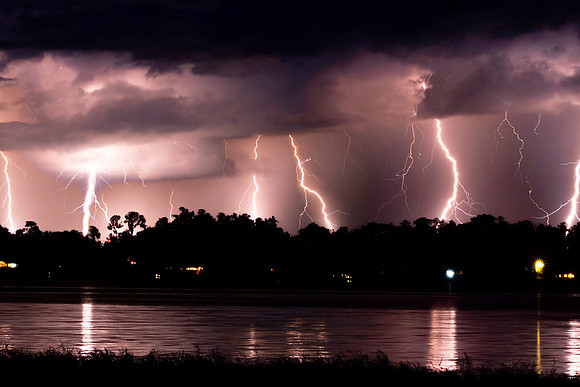 Lightning on Santa Fe