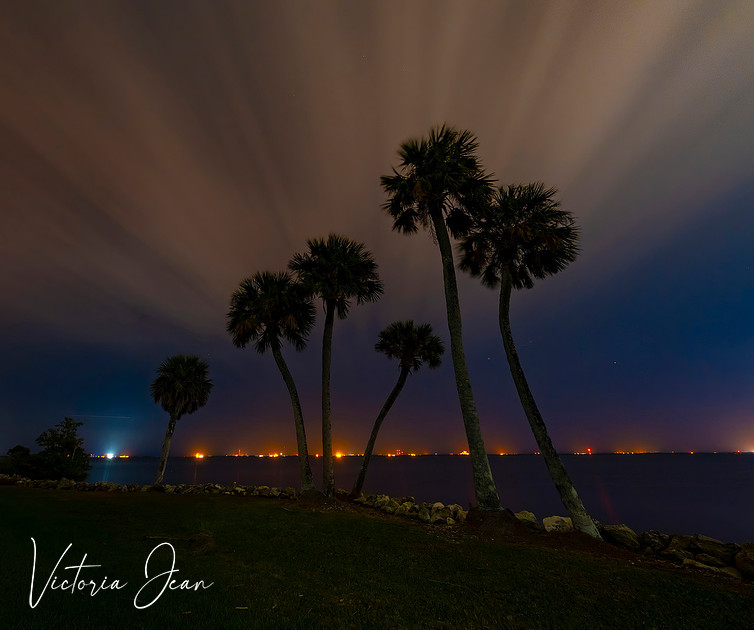Kennedy Space Center At Night