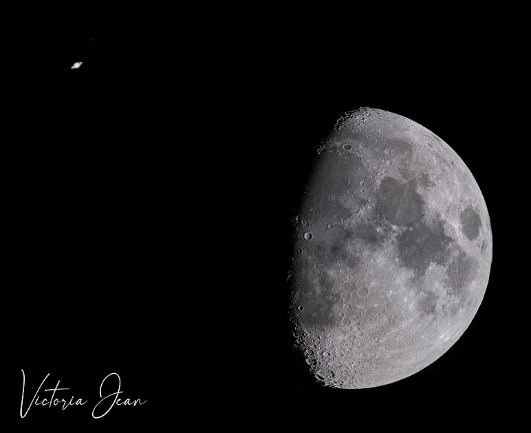 Saturn and Moon
