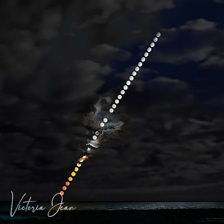 Lunar Over the Lake