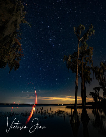 Falcon 9 Starlink 6-33 With Orion Constellation
