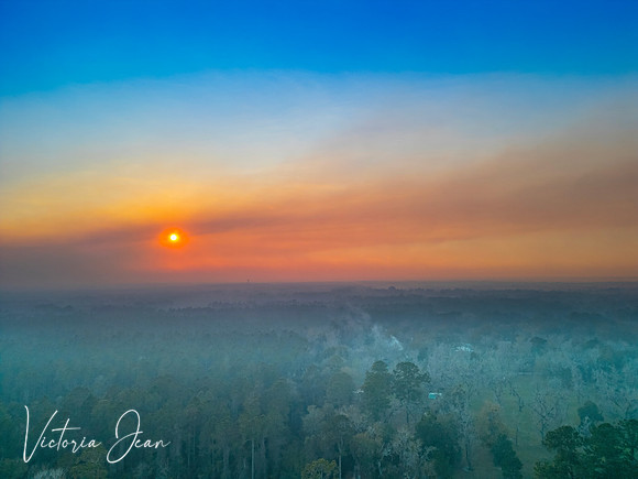 Smoky Sunset Sky