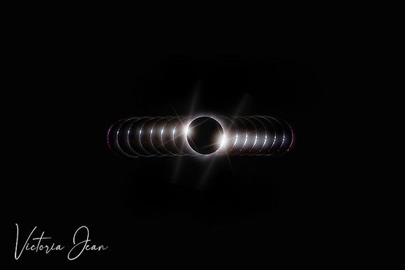 Beads Progression 2024 Total Solar Eclipse